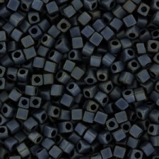 Miyuki square - cubes 1.8mm - Matted metallic silver grey SB18-2002